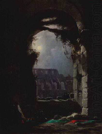 Carl Gustav Carus Das Kolosseum in einer Mondnacht china oil painting image